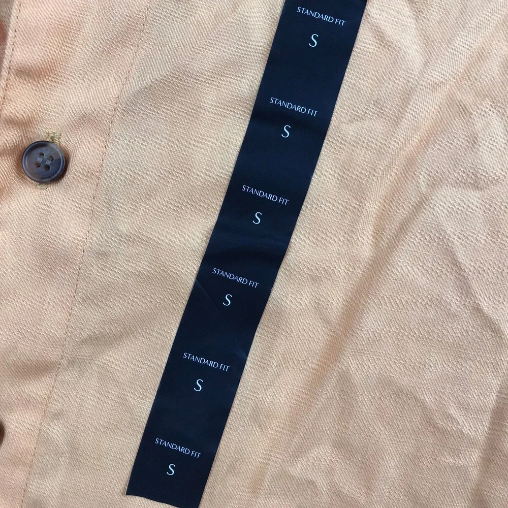 Banana Republic Button Up Shirt Mens S Orange Standard Fit Short Sleeve NEW